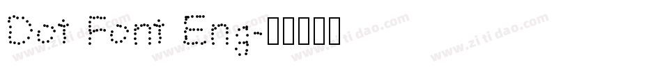 Dot Font Eng字体转换